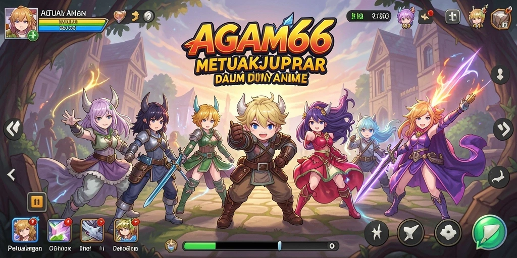 Tampilan menakjubkan dari gameplay AGAM66 dengan karakter Anime.