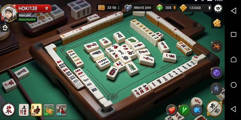 Screenshot HOKI138 menampilkan gameplay Mahjong yang seru.