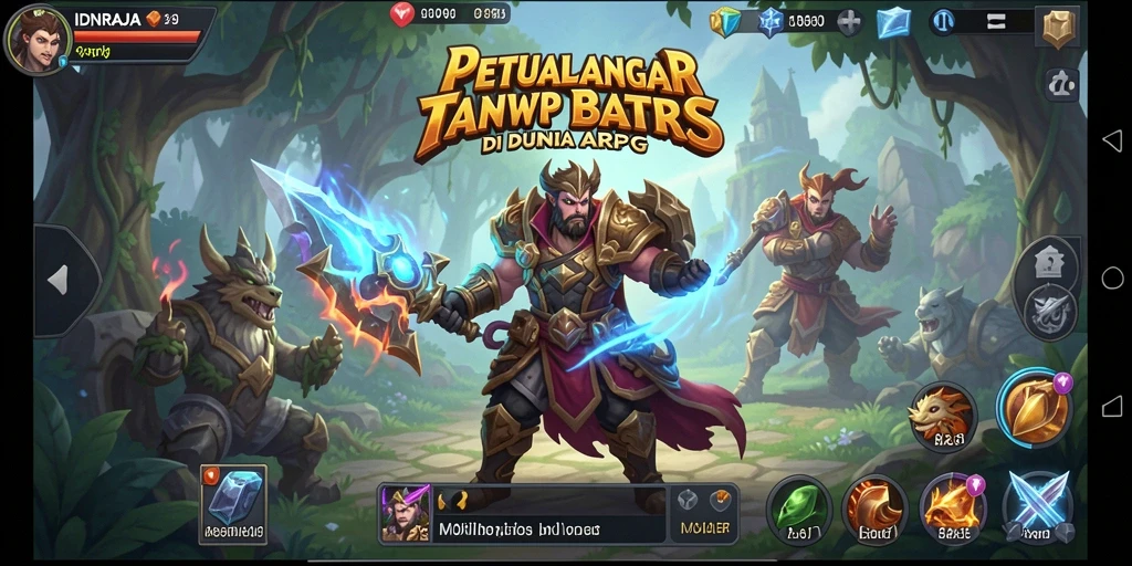 Tampilan gameplay seru dan dinamis dalam <strong>IDNRAJA</strong> ARPG.