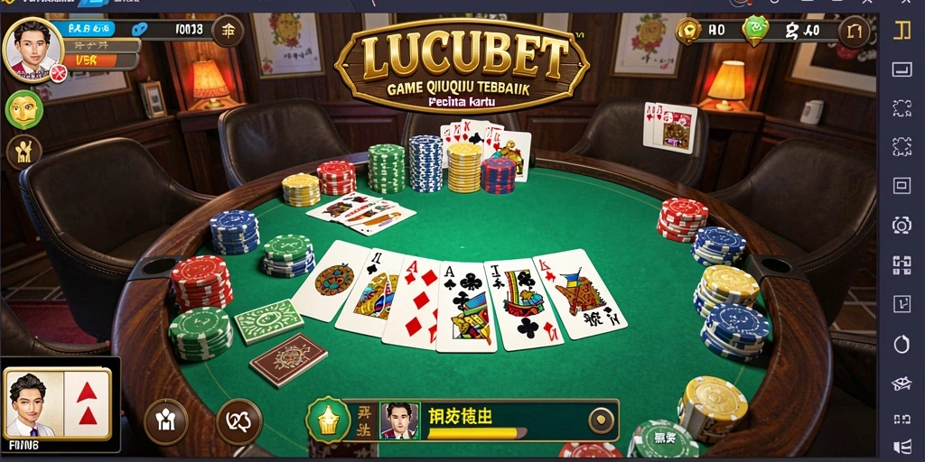 Tampilan gameplay QiuQiu di LUCUBET yang seru dan mendebarkan.