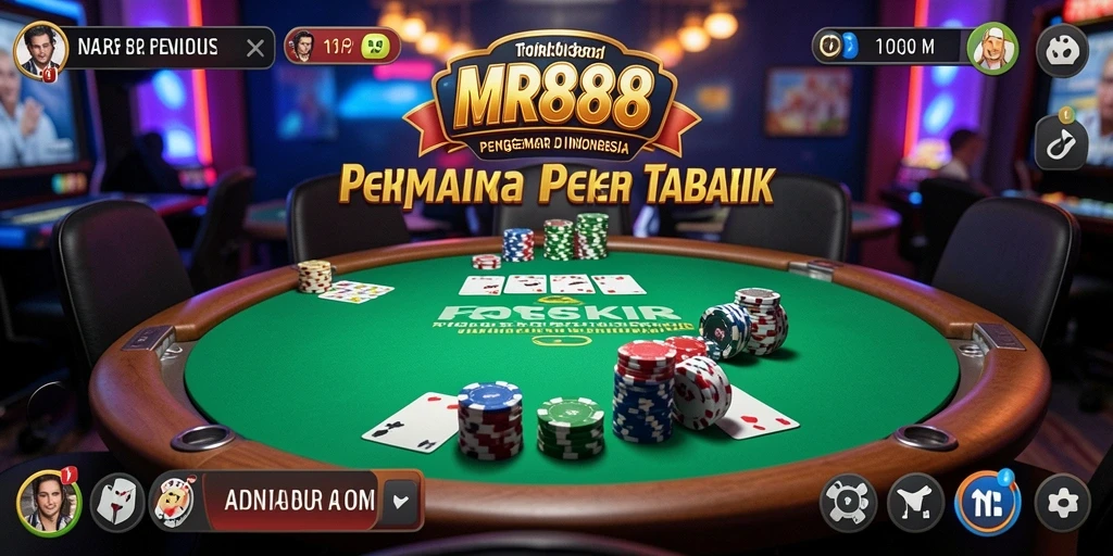 Screenshot dari gameplay poker yang seru di MR888.