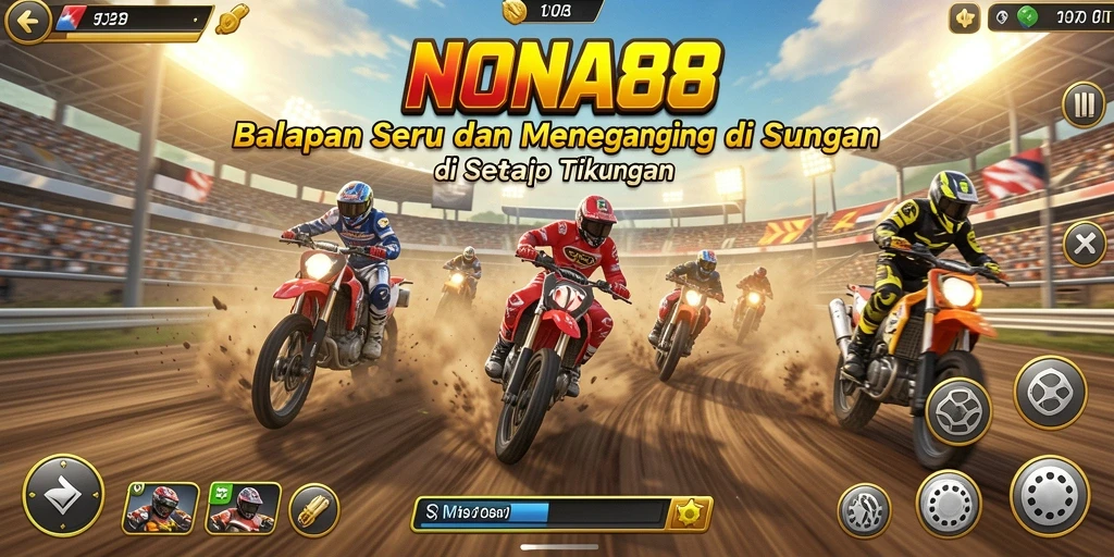 Gameplay balapan yang mendebarkan dan penuh aksi.