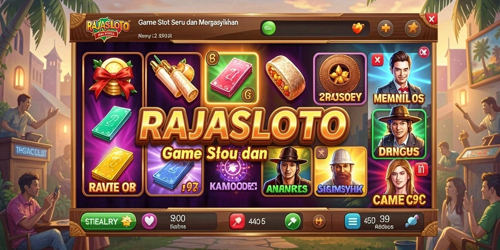 Screenshot gameplay RAJASLOTO menampilkan serunya bermain Slot.