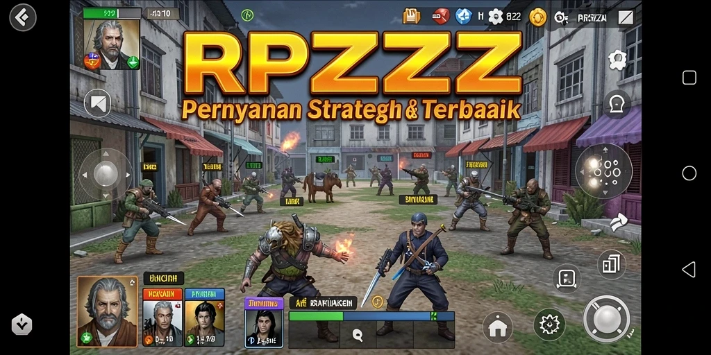 Tampilan menarik dari gameplay RPZZZ yang strategis dan menegangkan.