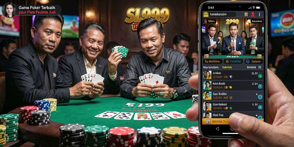 Gameplay seru poker di SL999 dengan pemain dari seluruh dunia.