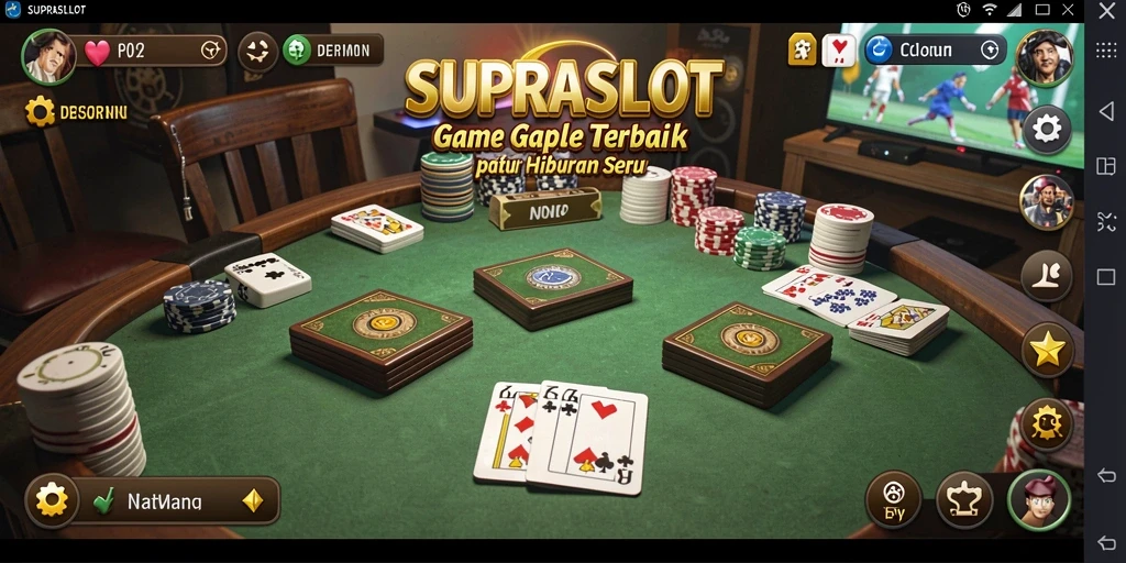 Tampilan gameplay seru Gaple di SUPRASLOT.